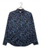 MARNIマルニ）の古着「総柄シャツ」｜ネイビー