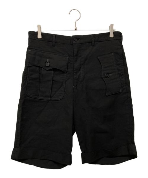 COMME des GARCONS HOMME PLUS（コムデギャルソンオムプリュス）COMME des GARCONS HOMME PLUS (コムデギャルソンオムプリュス) アシメポケットショートパンツ ブラック サイズ:Mの古着・服飾アイテム