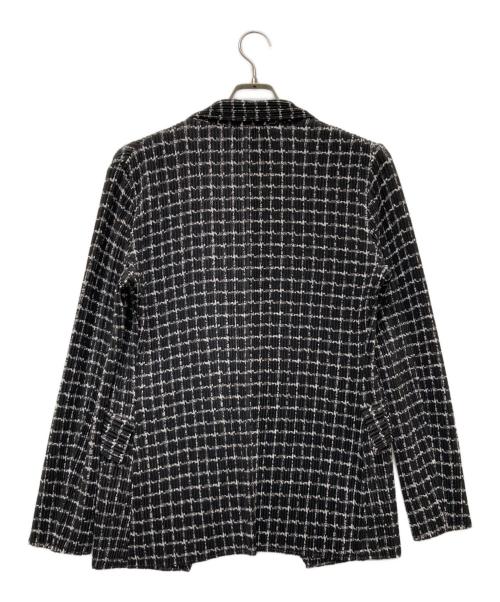 SPECCHIO（スペッチオ）SPECCHIO (スペッチオ) シャトルプリーツ テーラードジャケット ホワイト×ブラック サイズ:SIZE 40 未使用品の古着・服飾アイテム