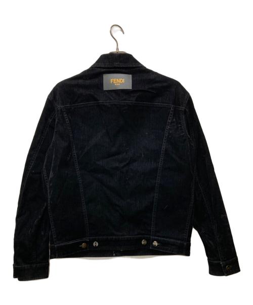 FENDI（フェンディ）FENDI (フェンディ) デニムジャケット ブラック サイズ:46 未使用品の古着・服飾アイテム