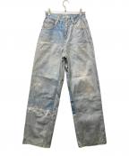 Ameriアメリ）の古着「TROMPE L′OEIL DENIM PANTS」｜インディゴ