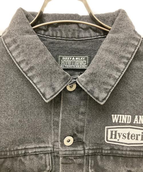 Hysteric Glamour（ヒステリックグラマー）Hysteric Glamour (ヒステリックグラマー) WIND AND SEA (ウィンダンシー) デニムジャケット ブラック サイズ:Lの古着・服飾アイテム