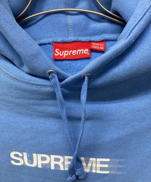 SUPREME（シュプリーム）Supreme (シュプリーム) Motion Logo Hooded Shirts/23SS ブルー サイズ:Largeの古着・服飾アイテム