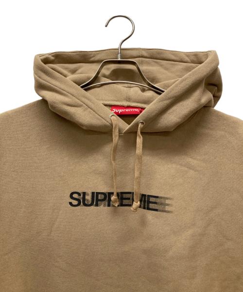 SUPREME（シュプリーム）Supreme (シュプリーム) Motion Logo Hooded Shirts ブラウン サイズ:MEDIUMの古着・服飾アイテム