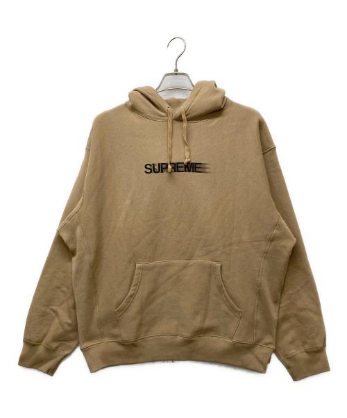 SUPREME（シュプリーム）Supreme (シュプリーム) Motion Logo Hooded Shirts/23SS ブラウン サイズ:Largeの古着・服飾アイテム