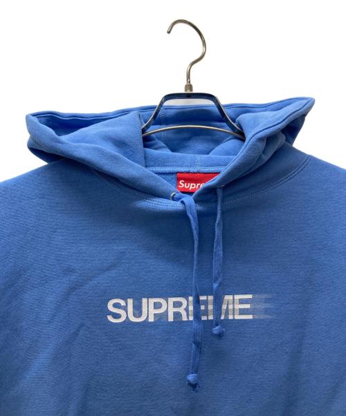 SUPREME（シュプリーム）Supreme (シュプリーム) Motion Logo Hooded Shirts ブルー サイズ:Smallの古着・服飾アイテム
