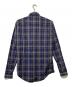 Dior Homme (ディオール オム) 比翼チェックシャツ ネイビー サイズ:38：11000円