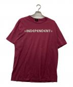INDEPENDENTインディペンデント）の古着「プリントTシャツ」｜レッド
