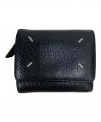 Maison Margielaメゾンマルジェラ）の古着「ZIP COMPACT TRI FOLD WALLET」｜ネイビー