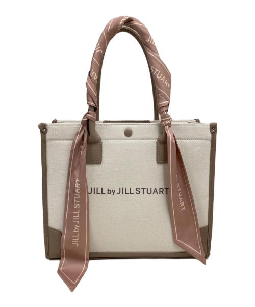 JILL BY JILLSTUART（ジル バイ ジルスチュアート）JILL BY JILLSTUART (ジル バイ ジルスチュアート) Link J スカーフトートバッグ ベージュの古着・服飾アイテム