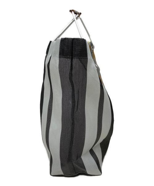 MARNI（マルニ）MARNI (マルニ) マーケットストライプトートバッグ グレー×イエローの古着・服飾アイテム