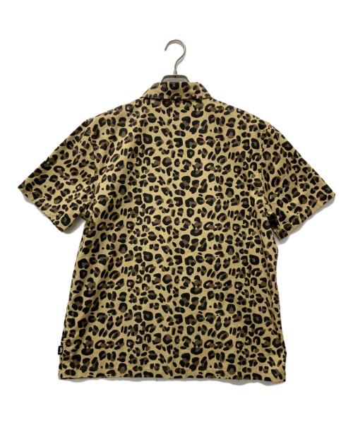 stussy（ステューシー）stussy (ステューシー) レオパード柄半袖シャツ ベージュ サイズ:Mの古着・服飾アイテム