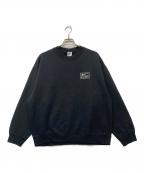 stussy×NIKEステューシー×ナイキ）の古着「Washed NRG Fleece Crewneck」｜ブラック