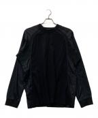 Y-3ワイスリー）の古着「3 Stripes Light Nylon Mix Long Sleeve Tee」｜ブラック