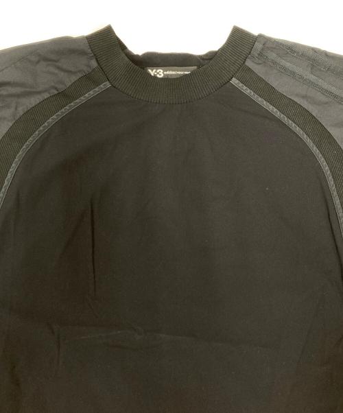 Y-3（ワイスリー）Y-3 (ワイスリー) 3 Stripes Light Nylon Mix Long Sleeve Tee ブラック サイズ:Ｓの古着・服飾アイテム