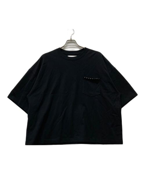 DISCOVERED（ディスカバード）DISCOVERED (ディスカバード) スタッズ付きポケットTシャツ ブラック サイズ:3 未使用品の古着・服飾アイテム