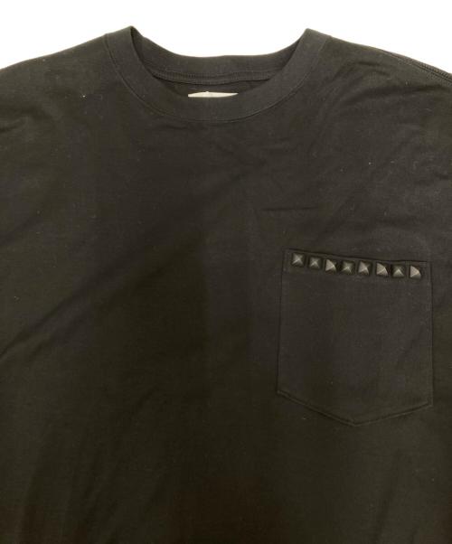 DISCOVERED（ディスカバード）DISCOVERED (ディスカバード) スタッズ付きポケットTシャツ ブラック サイズ:3 未使用品の古着・服飾アイテム