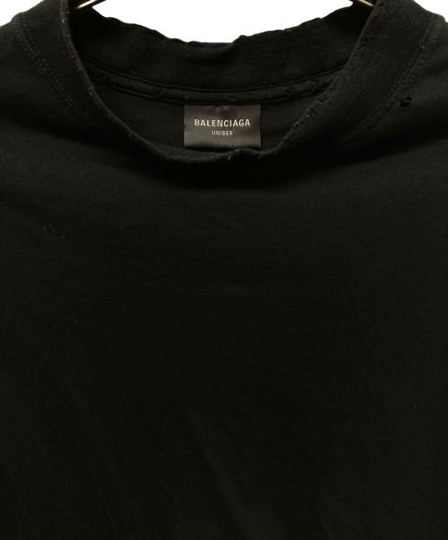 BALENCIAGA（バレンシアガ）BALENCIAGA (バレンシアガ) Distressed T-shirt/UNISEX ブラック サイズ:Sの古着・服飾アイテム