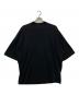 JIL SANDER（ジルサンダー）の古着「モックネック コットンオーバーサイズTシャツ」｜ブラック