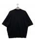 JIL SANDER (ジルサンダー) モックネック コットンオーバーサイズTシャツ ブラック サイズ:Ｌ：13000円