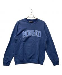 NEIGHBORHOOD（ネイバーフッド）の古着「クラシック カレッジロゴ クルーネック スウェット」｜ブルー