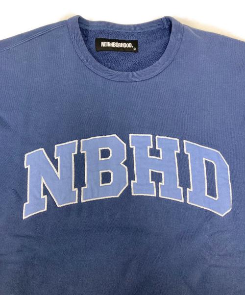 NEIGHBORHOOD（ネイバーフッド）NEIGHBORHOOD (ネイバーフッド) クラシック カレッジロゴ クルーネック スウェット ブルー サイズ:Ｓの古着・服飾アイテム