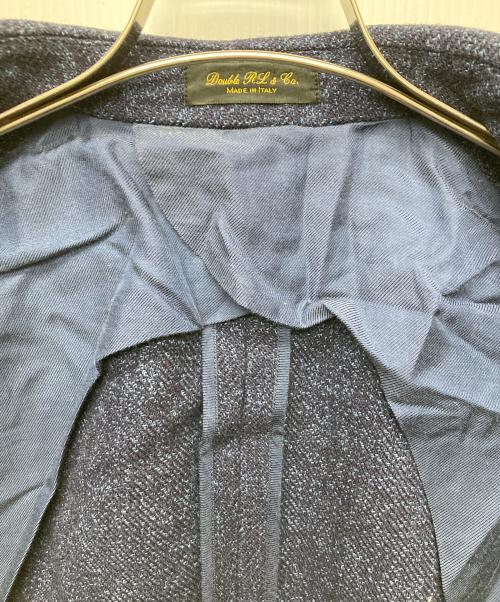 RRL（ダブルアールエル）RRL (ダブルアールエル) クルミボタン3Bツイードテーラードジャケット ネイビー サイズ:36Sの古着・服飾アイテム