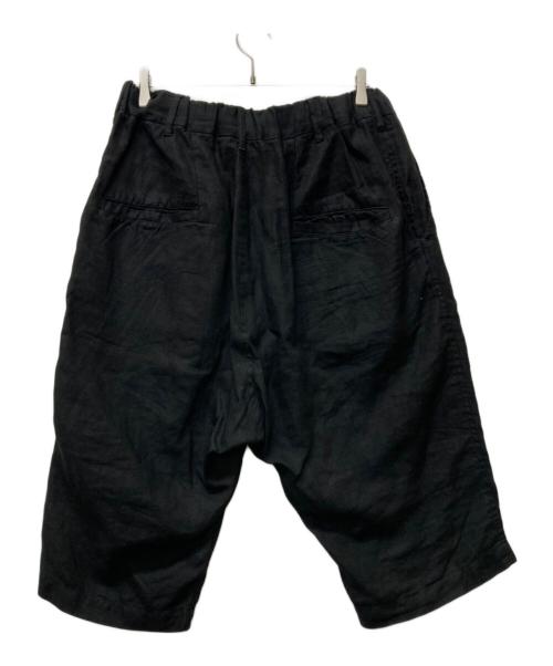 Yohji Yamamoto pour homme（ヨウジヤマモト プールオム）Yohji Yamamoto pour homme (ヨウジヤマモト プールオム) リネンクロップドパンツ ブラック サイズ:SIZE4の古着・服飾アイテム