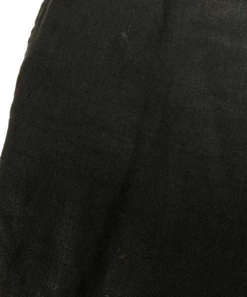 Yohji Yamamoto pour homme（ヨウジヤマモト プールオム）Yohji Yamamoto pour homme (ヨウジヤマモト プールオム) リネンクロップドパンツ ブラック サイズ:SIZE4の古着・服飾アイテム