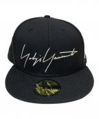 Yohji Yamamoto pour homme×New Eraヨウジヤマモト プールオム×ニューエラ）の古着「コラボベースボールキャップ」｜ブラック