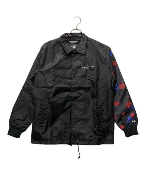 YOHJI YAMAMOTO（ヨウジヤマモト）YOHJI YAMAMOTO (ヨウジヤマモト) New Era (ニューエラ) コラボコーチジャケット ブラック サイズ:4の古着・服飾アイテム