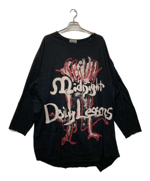 Yohji Yamamoto pour homme（ヨウジヤマモト プールオム）Yohji Yamamoto pour homme (ヨウジヤマモト プールオム) Crew Neck Oversized LS T-Shirt ブラック サイズ:SIZE3の古着・服飾アイテム