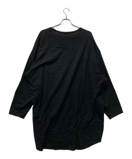 Yohji Yamamoto pour homme（ヨウジヤマモト プールオム）Yohji Yamamoto pour homme (ヨウジヤマモト プールオム) Crew Neck Oversized LS T-Shirt ブラック サイズ:SIZE3の古着・服飾アイテム