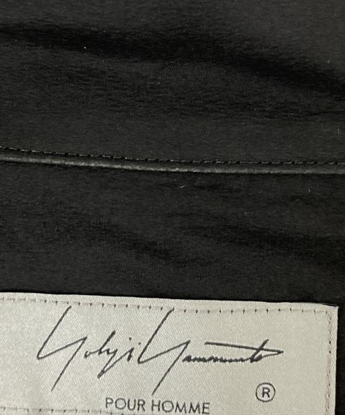 Yohji Yamamoto pour homme（ヨウジヤマモト プールオム）Yohji Yamamoto pour homme (ヨウジヤマモト プールオム) SILK SATIN S ALOHA SHIRT ブラック サイズ:4の古着・服飾アイテム