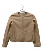 UNITED ARROWS TOKYOユナイテッドアローズトウキョウ）の古着「UBCB シープ レザージャケット」｜ピンク