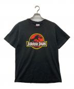 Hanesヘインズ）の古着「ロゴプリントTシャツ」｜ブラック