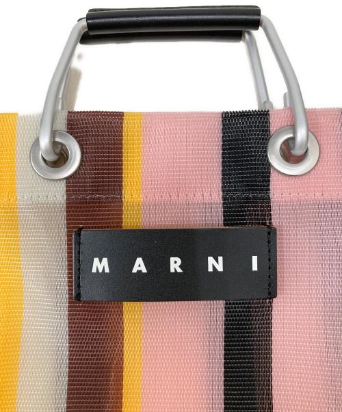 MARNI（マルニ）MARNI (マルニ) ストライプミニショルダーバッグ ベージュの古着・服飾アイテム