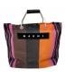 MARNI（マルニ）の古着「マーケットストライプトートバッグ」｜オレンジ×ピンク