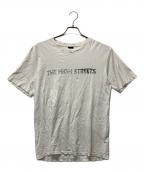 NUMBER (N)INEナンバーナイン）の古着「THE HIGH STREETS ダメージ加工プリントTシャツ」｜ホワイト