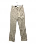 LEVI'Sリーバイス）の古着「70S HIGH STRAIGHT NATURAL AMBER FLOWER」｜ホワイト