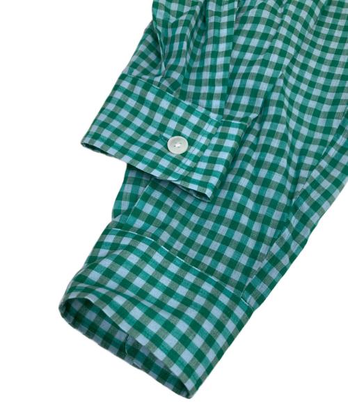 AURALEE（オーラリー）AURALEE (オーラリー) AIRY LIGHT COTTON CHECK BIG SHIRT グリーン サイズ:3の古着・服飾アイテム