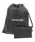 中古・古着 BALENCIAGA (バレンシアガ) エブリデイ ドローストリング バックパック ブラック：40000円
