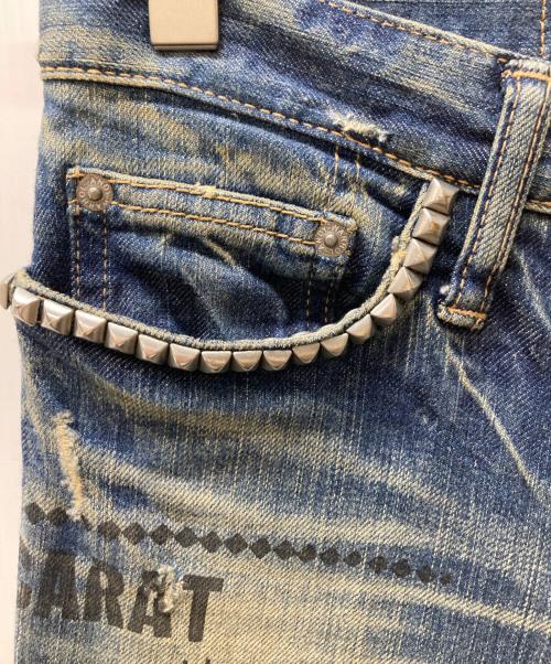 Hysteric Glamour（ヒステリックグラマー）Hysteric Glamour (ヒステリックグラマー) ANDY WARHOL (アンディウォーホル) スタッズデニムパンツ インディゴ サイズ:XXSの古着・服飾アイテム