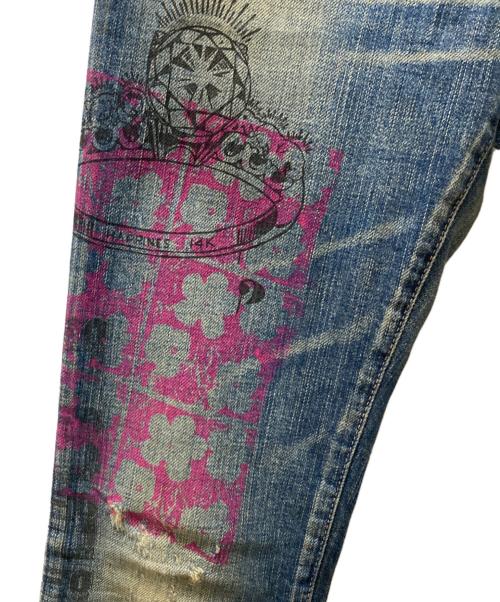 Hysteric Glamour（ヒステリックグラマー）Hysteric Glamour (ヒステリックグラマー) ANDY WARHOL (アンディウォーホル) スタッズデニムパンツ インディゴ サイズ:XXSの古着・服飾アイテム