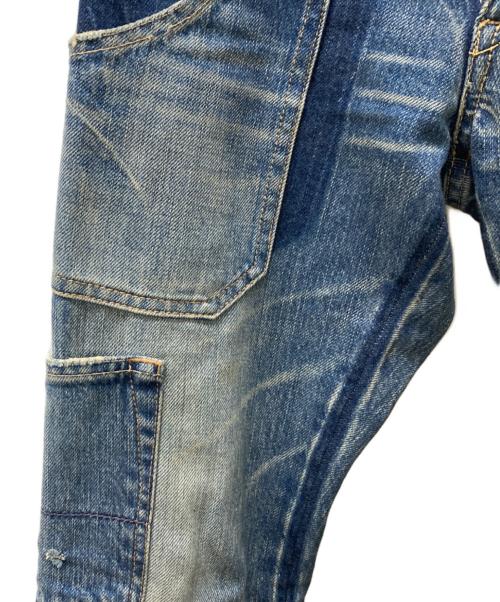 Hysteric Glamour（ヒステリックグラマー）Hysteric Glamour (ヒステリックグラマー) ダメージデニムパンツ インディゴ サイズ:XXSの古着・服飾アイテム