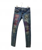 hystericsヒステリックス）の古着「デストロイ モンスターズ プリントデニム」｜インディゴ