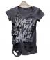 Hysteric Glamour（ヒステリックグラマー）の古着「ダメージTシャツ」｜ブラック
