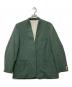 seya.（セヤ）の古着「ウールシルクコットンノーカラージャケット」｜グリーン