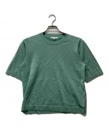 自由区（ジユウク）の古着「アセテートコットンプルオーバー ニット」｜グリーン