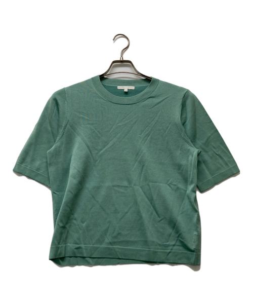 自由区（ジユウク）自由区 (ジユウク) アセテートコットンプルオーバー ニット グリーン サイズ:SIZE 40の古着・服飾アイテム